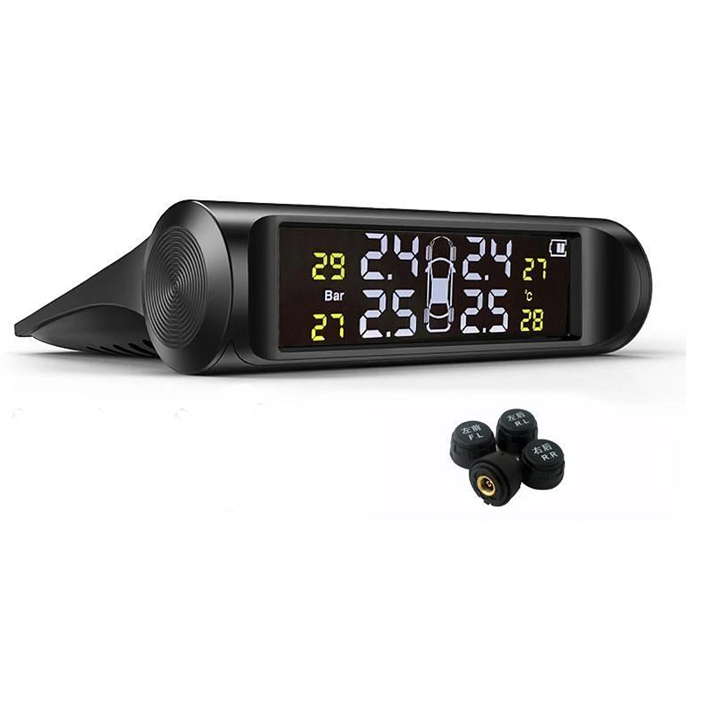 Tire Pressure Monitoring System-LCD Screen Design, Alarm Modes, Simple Installation and Setup,with 4 External Tpms Sensor
Tire Pressure Monitoring System-LCD Screen Design, Alarm Modes, Simple Installation and Setup,with 4 External Tpms Sensor