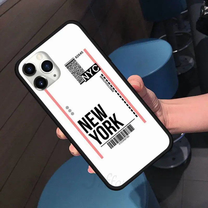 New York Los Angeles Paris Tokyo City Label Bar code Phone Case for iPhone 11 12 pro XS MAX 8 7 6 6S Plus X 5S SE 2020 XR shell
New York Los Angeles Paris Tokyo City Label Bar code Phone Case for iPhone 11 12 pro XS MAX 8 7 6 6S Plus X 5S SE 2020 XR shell