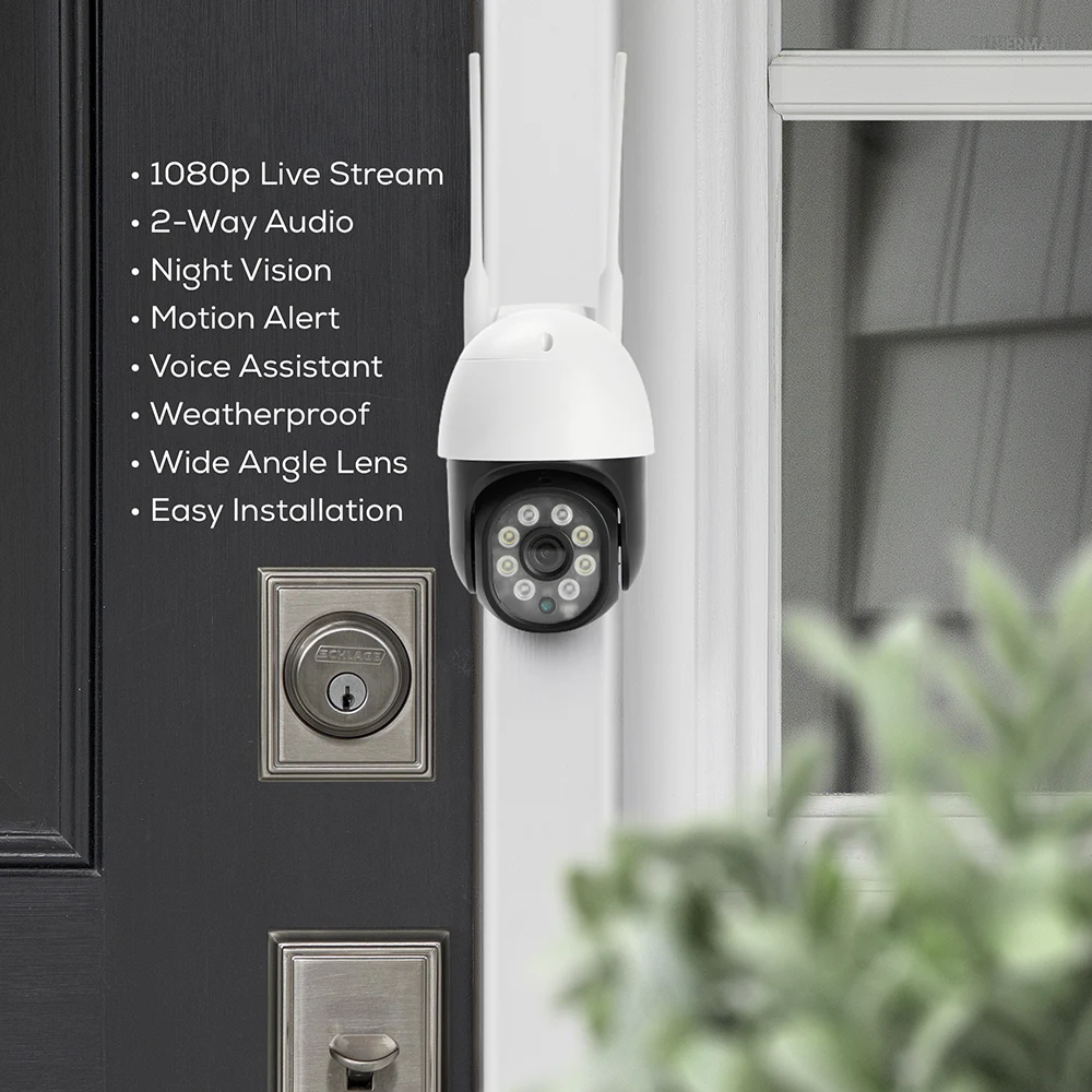 CHPT2 PTZ WiFi IP Dome Camera 1080P 2MP Digital Zoom Wireless Security CCTV Camera Audio Surveillance
CHPT2 PTZ WiFi IP Dome Camera 1080P 2MP Digital Zoom Wireless Security CCTV Camera Audio Surveillance