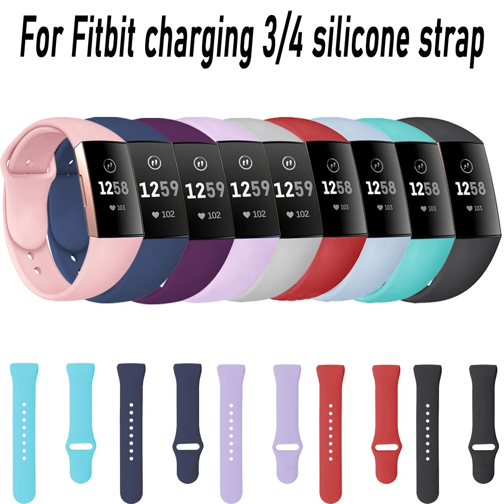 New Soft silicone Bracelet Silicone Wristband For Fitbit Charge 3/4 Replacement Straps For fitbit Charge3 Correa Accessories
New Soft silicone Bracelet Silicone Wristband For Fitbit Charge 3/4 Replacement Straps For fitbit Charge3 Correa Accessories