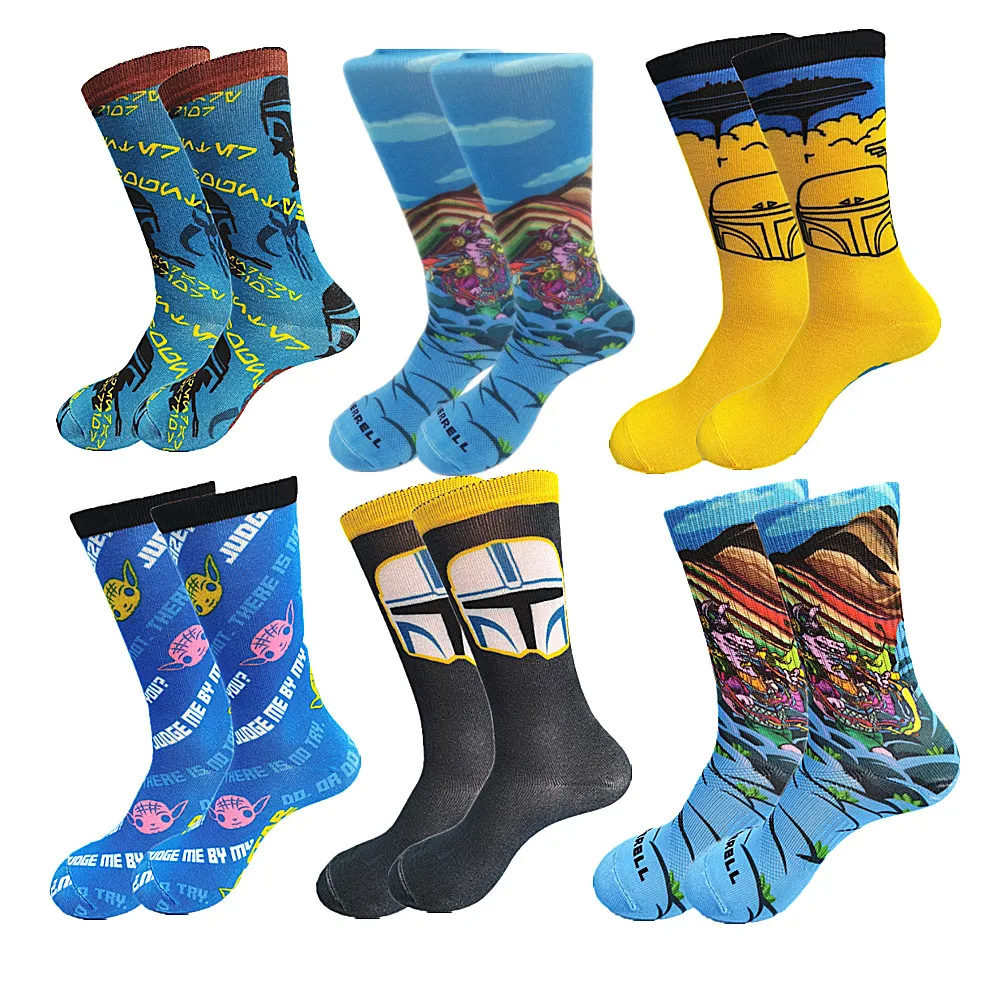 Осенне-зимние мужские теплые повседневные и удобные короткие носки с принтом и цветным мультяшным принтом
Осенне-зимние мужские теплые повседневные и удобные короткие носки с принтом и цветным мультяшным принтом