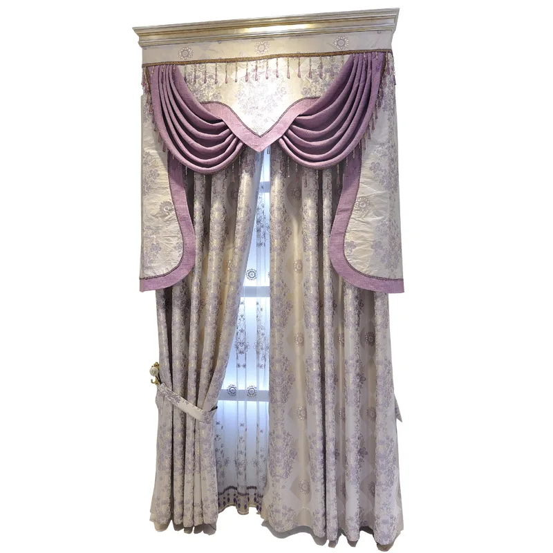European-style Luxury Purple Beautiful Jacquard Curtains Window Screens Bay Window Blackout Living Room Bedroom Curtains
European-style Luxury Purple Beautiful Jacquard Curtains Window Screens Bay Window Blackout Living Room Bedroom Curtains
