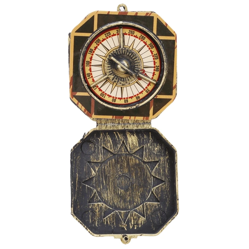 Vintage Bronze Compass Pirate Captain Costume Toy Nautical Compass Halloween Party Unique Portable Kids Gift High Quality
Vintage Bronze Compass Pirate Captain Costume Toy Nautical Compass Halloween Party Unique Portable Kids Gift High Quality