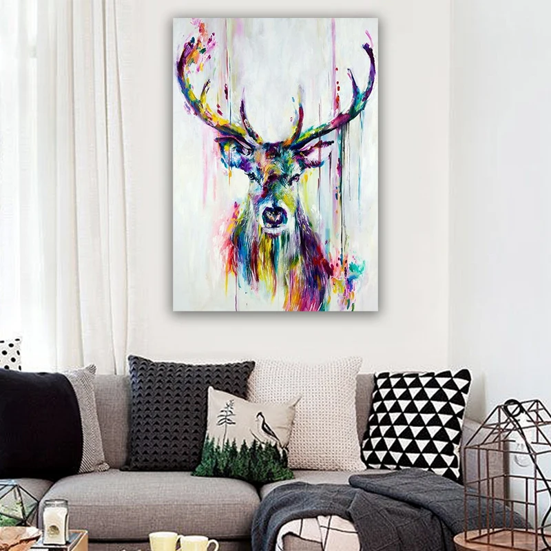 Colorful Deer and Elephant Family Canvas Paintings on The Wall Art Posters and Prints Nordic Animals Art Pictures for Home Decor
Colorful Deer and Elephant Family Canvas Paintings on The Wall Art Posters and Prints Nordic Animals Art Pictures for Home Decor