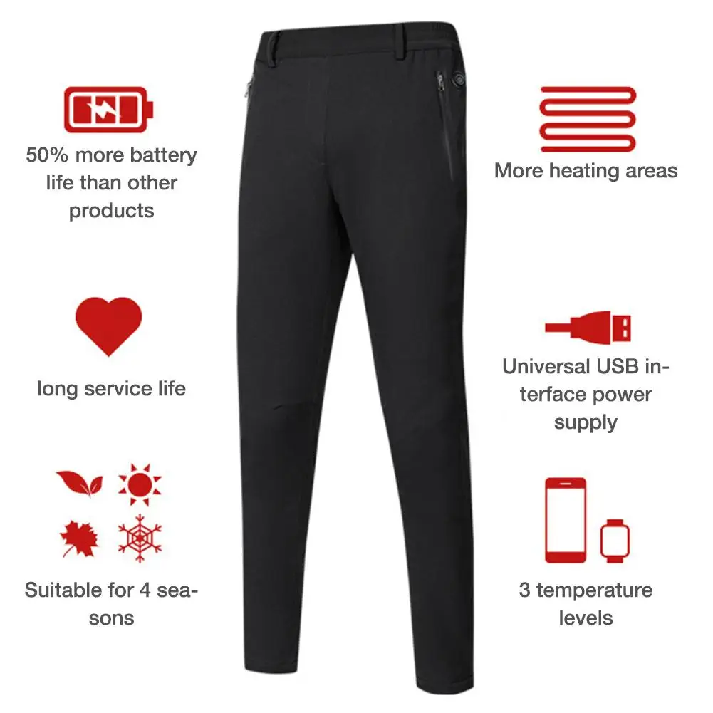 Women's Smart Heating Pants USB Intelligent Electric Heating Trousers winter Keeping Pants 3 Speeds Temperature Control M-3XL
Women's Smart Heating Pants USB Intelligent Electric Heating Trousers winter Keeping Pants 3 Speeds Temperature Control M-3XL