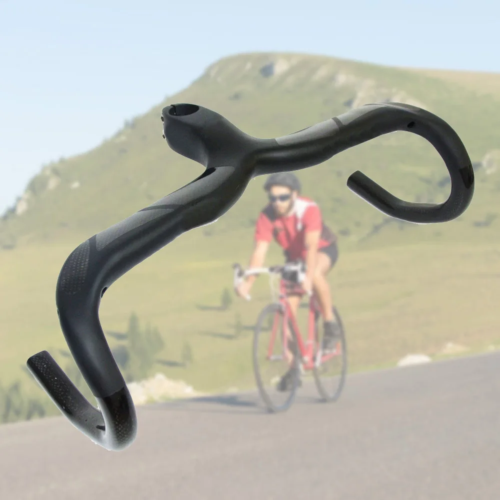 400mm 420mm 440mm Carbon Fiber Integrated Curved Handlebar Stem Road Bicycle Lightweight Bike Handlebars For 28.6mm Front Fork
400mm 420mm 440mm Carbon Fiber Integrated Curved Handlebar Stem Road Bicycle Lightweight Bike Handlebars For 28.6mm Front Fork