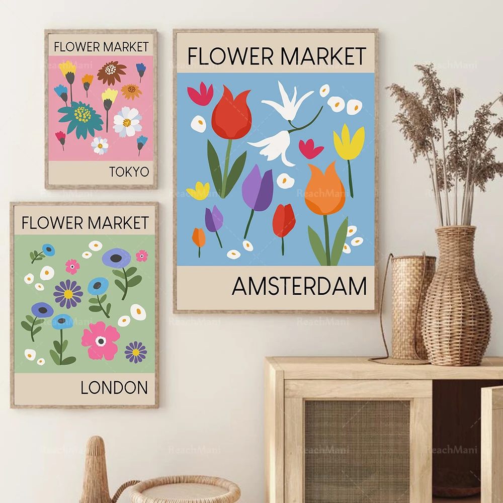 Set of 3 flower market prints, flower market posters, abstract flower prints, modern posters with botanical illustration decorat
Set of 3 flower market prints, flower market posters, abstract flower prints, modern posters with botanical illustration decorat