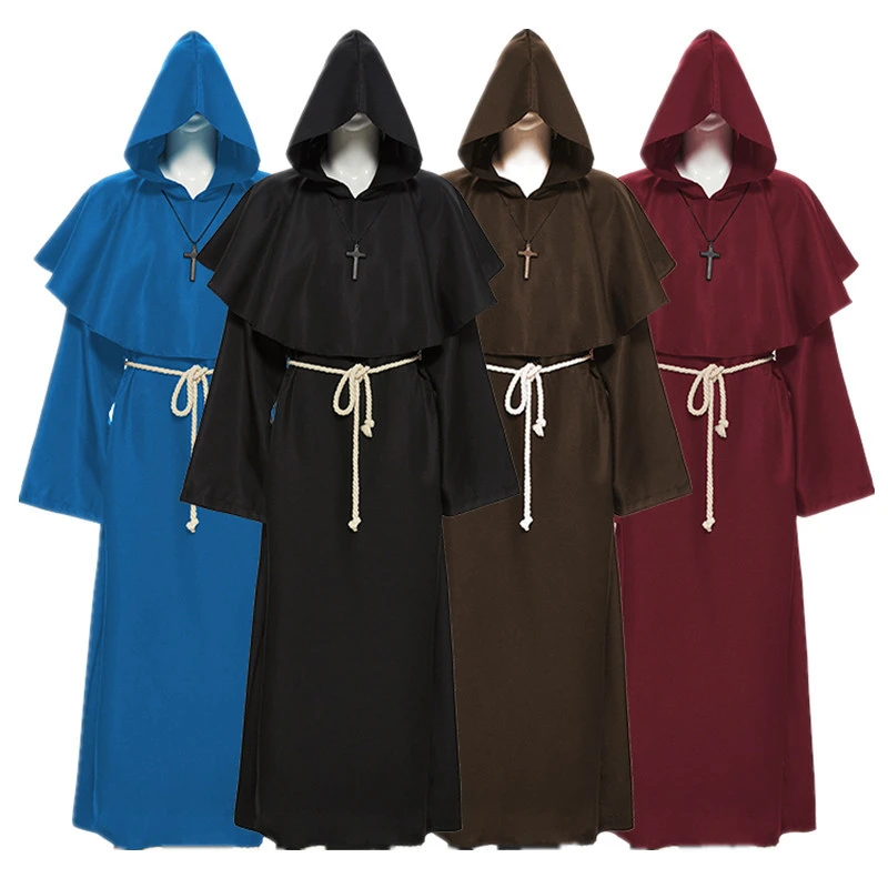 Halloween Cosplay Costume for Men Women Medieval Monk Clothes Monk Robe Wizard Clothes Priest Clothes Christian Suit Party Show
Halloween Cosplay Costume for Men Women Medieval Monk Clothes Monk Robe Wizard Clothes Priest Clothes Christian Suit Party Show