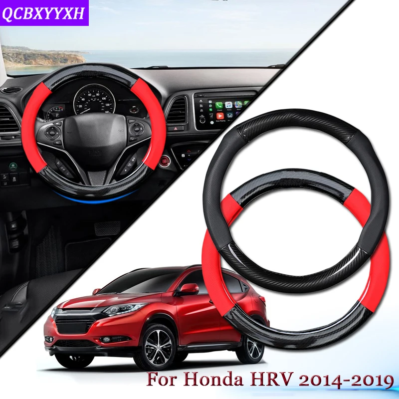 Car Carbon Fiber Leather Car Steering Wheel Cover Car Steering-wheel Hubs Automobiles Accessories For Honda HRV HR-V 2014-2019
Car Carbon Fiber Leather Car Steering Wheel Cover Car Steering-wheel Hubs Automobiles Accessories For Honda HRV HR-V 2014-2019