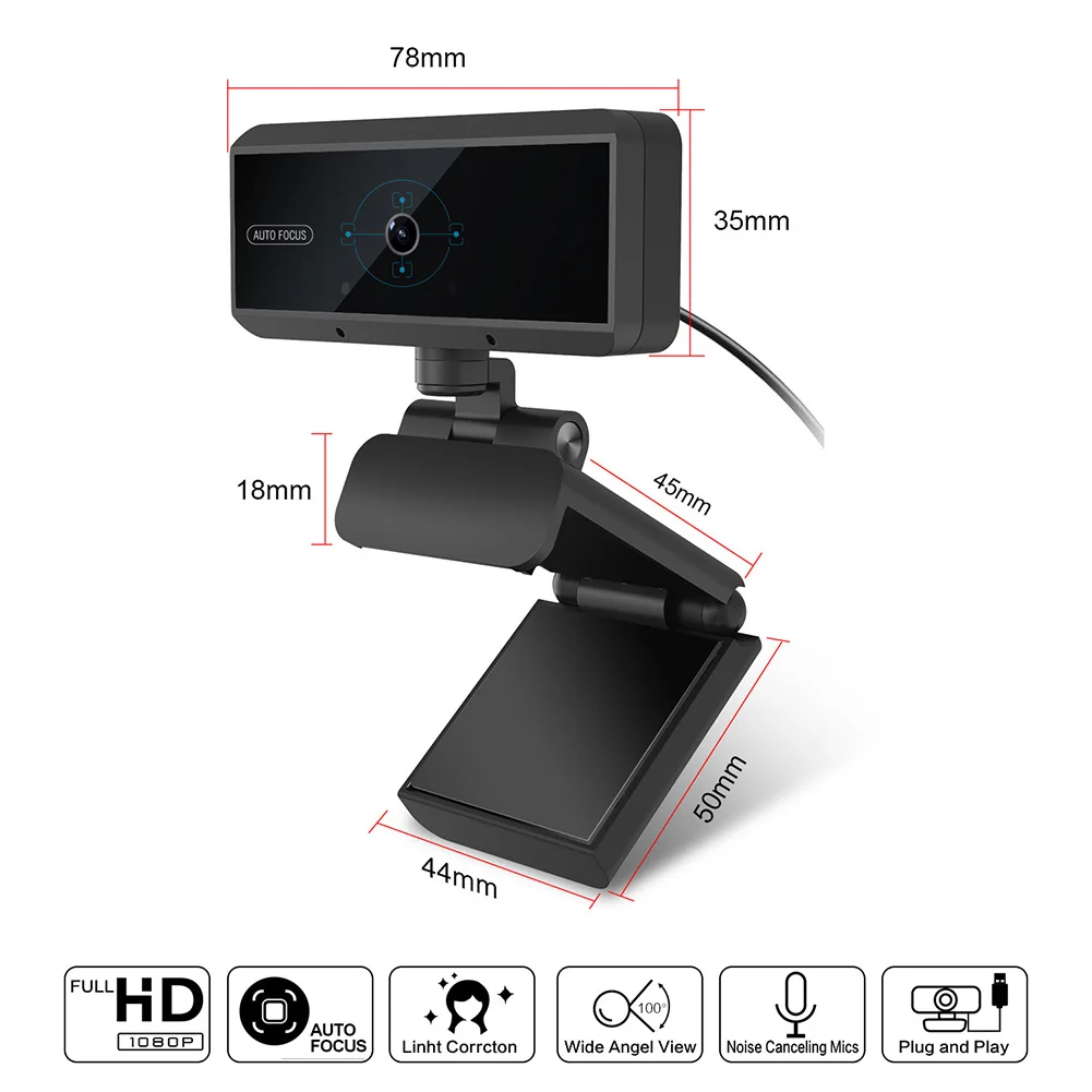 Video Conference Live Streaming Web Camera with Microphone 1080P HD USB Webcam Widescreen Video Work Home Accessories
Video Conference Live Streaming Web Camera with Microphone 1080P HD USB Webcam Widescreen Video Work Home Accessories