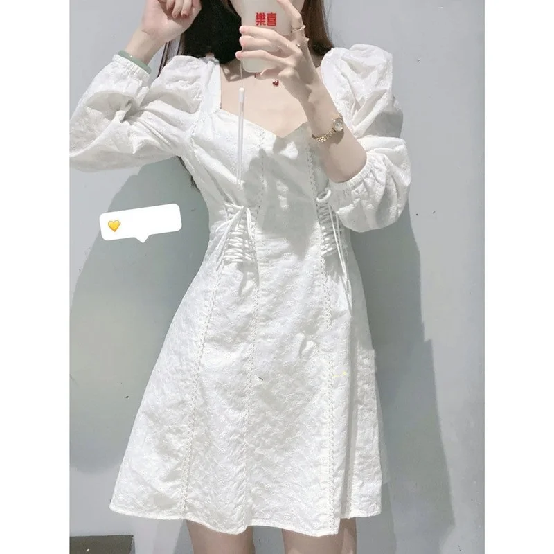 Elegant Sweet White Dress Women Bandage Cute Pretty Ruffled Fit Chic Party Mini Dress Casual Outdoor Holiday Dress Summer 2021
Elegant Sweet White Dress Women Bandage Cute Pretty Ruffled Fit Chic Party Mini Dress Casual Outdoor Holiday Dress Summer 2021
