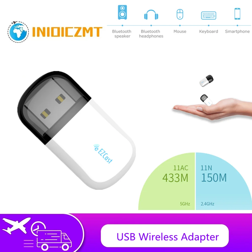 INIOICZMT EZC-5200BS Lan USB Ethernet двухдиапазонный 2,4G & 5G Мини Сетевой Wi-fi адаптер Wi-fi донгл Bluetooth приемник сетевая карта
INIOICZMT EZC-5200BS Lan USB Ethernet двухдиапазонный 2,4G & 5G Мини Сетевой Wi-fi адаптер Wi-fi донгл Bluetooth приемник сетевая карта