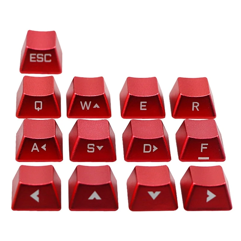 

Replaceable Metal Keycap Side Words Keys Mechanical Keyboard Cross Shaft Key Cap