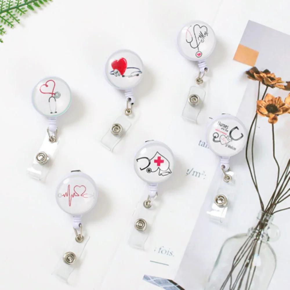Quality Retractable Nurse Pull Badge Reel Clip Cute Love Heart Stethoscope Doctor Student IC ID Card Badge Holder
Quality Retractable Nurse Pull Badge Reel Clip Cute Love Heart Stethoscope Doctor Student IC ID Card Badge Holder