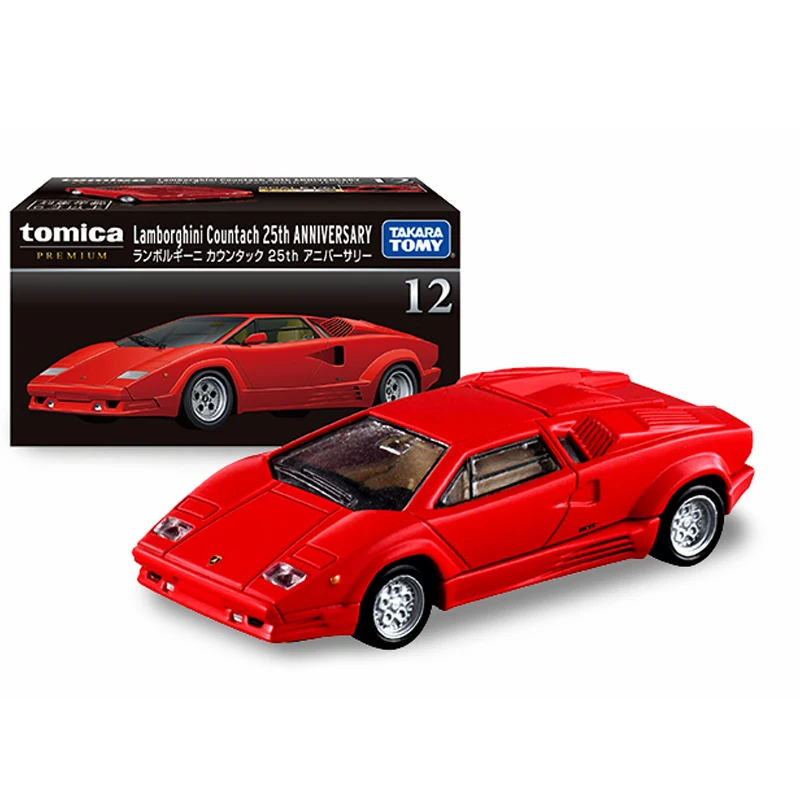 

Takara Tomy Tomica Премиум No.12 Lamborghini Countach 25th юбилей 1:61 детские игрушки моторные автомобиля Diecast металлические модели