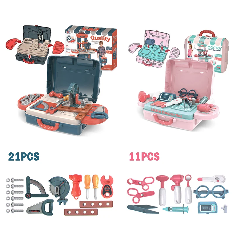 Детский набор инструментов для ремонта Ремонтный инструмент винтовой девочек