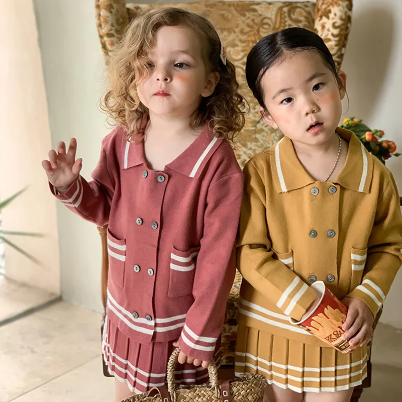 2021 New Toddler Girl Knitted Suit For Children Knitwear Autumn Baby Knit Clothes Kids Sweaters Cardigan And Skirt Two Piece Set
2021 New Toddler Girl Knitted Suit For Children Knitwear Autumn Baby Knit Clothes Kids Sweaters Cardigan And Skirt Two Piece Set