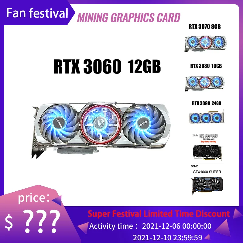 New Video Card Original RX580 GTX960 RTX2060 1050TI GTX1660S RTX3060 3060TI 3070 3070TI RTX3080 RTX3090 Mining Graphics Card
New Video Card Original RX580 GTX960 RTX2060 1050TI GTX1660S RTX3060 3060TI 3070 3070TI RTX3080 RTX3090 Mining Graphics Card