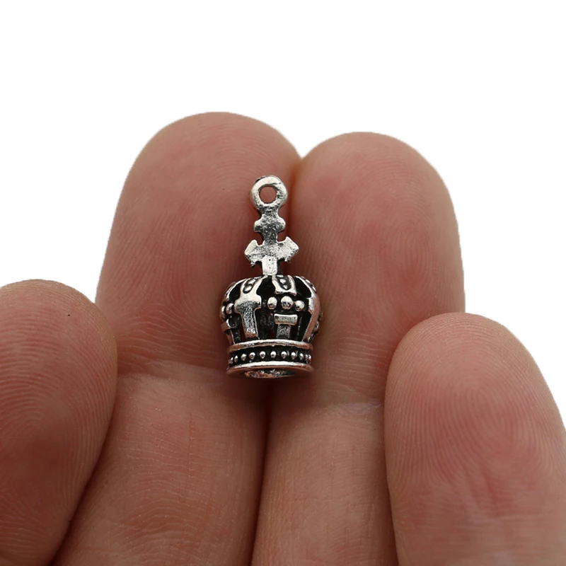 20PCS Hollow Crown Charm Pendants for Jewelry Making Bracelet DIY Accessories 18x9mm
20PCS Hollow Crown Charm Pendants for Jewelry Making Bracelet DIY Accessories 18x9mm