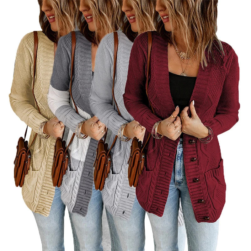 Hot Sale Women Cardigan Sweater 2021 Front Pocket Buttons Closure Women Cardigan
Hot Sale Women Cardigan Sweater 2021 Front Pocket Buttons Closure Women Cardigan