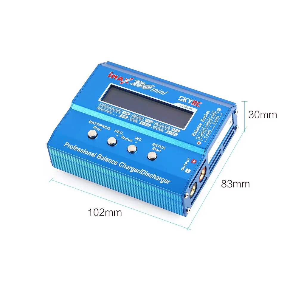 Original SKYRC IMAX B6 mini 60W Balance Charger Discharger for RC Helicopter nimh nicd Aircraft Intelligent Battery Charger
Original SKYRC IMAX B6 mini 60W Balance Charger Discharger for RC Helicopter nimh nicd Aircraft Intelligent Battery Charger