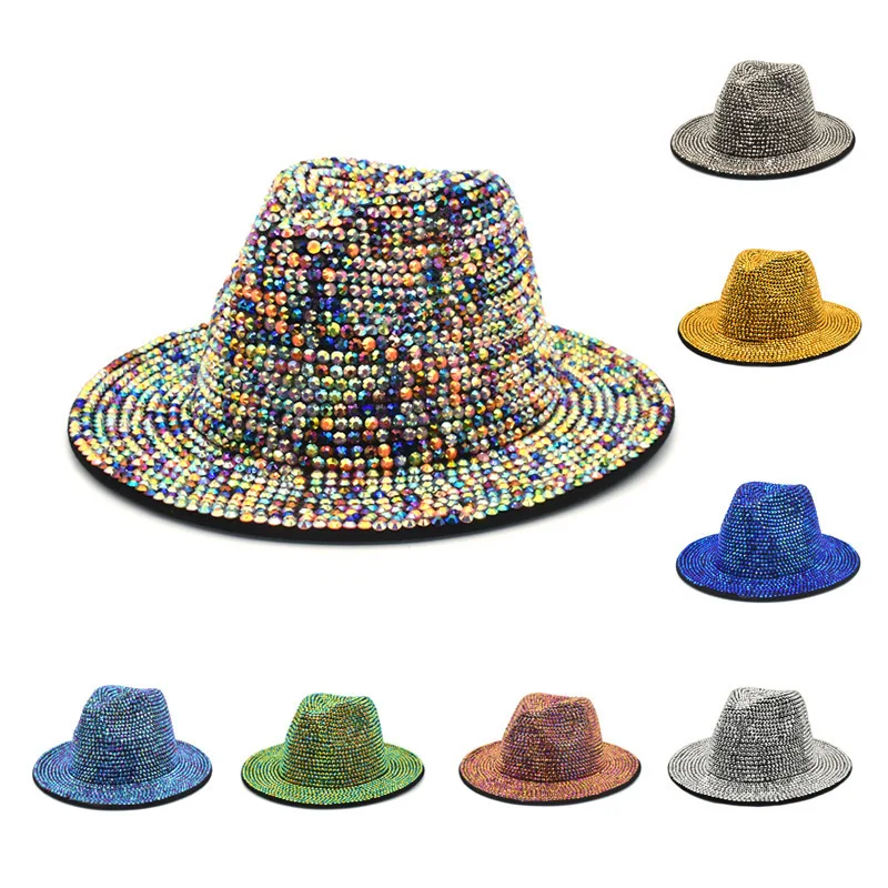2021 New Stage Hat Female New Handmade Point Drill Fashion Woolen Top Hat Male British Retro Outdoor Shade Woolen Jazz Hat
2021 New Stage Hat Female New Handmade Point Drill Fashion Woolen Top Hat Male British Retro Outdoor Shade Woolen Jazz Hat