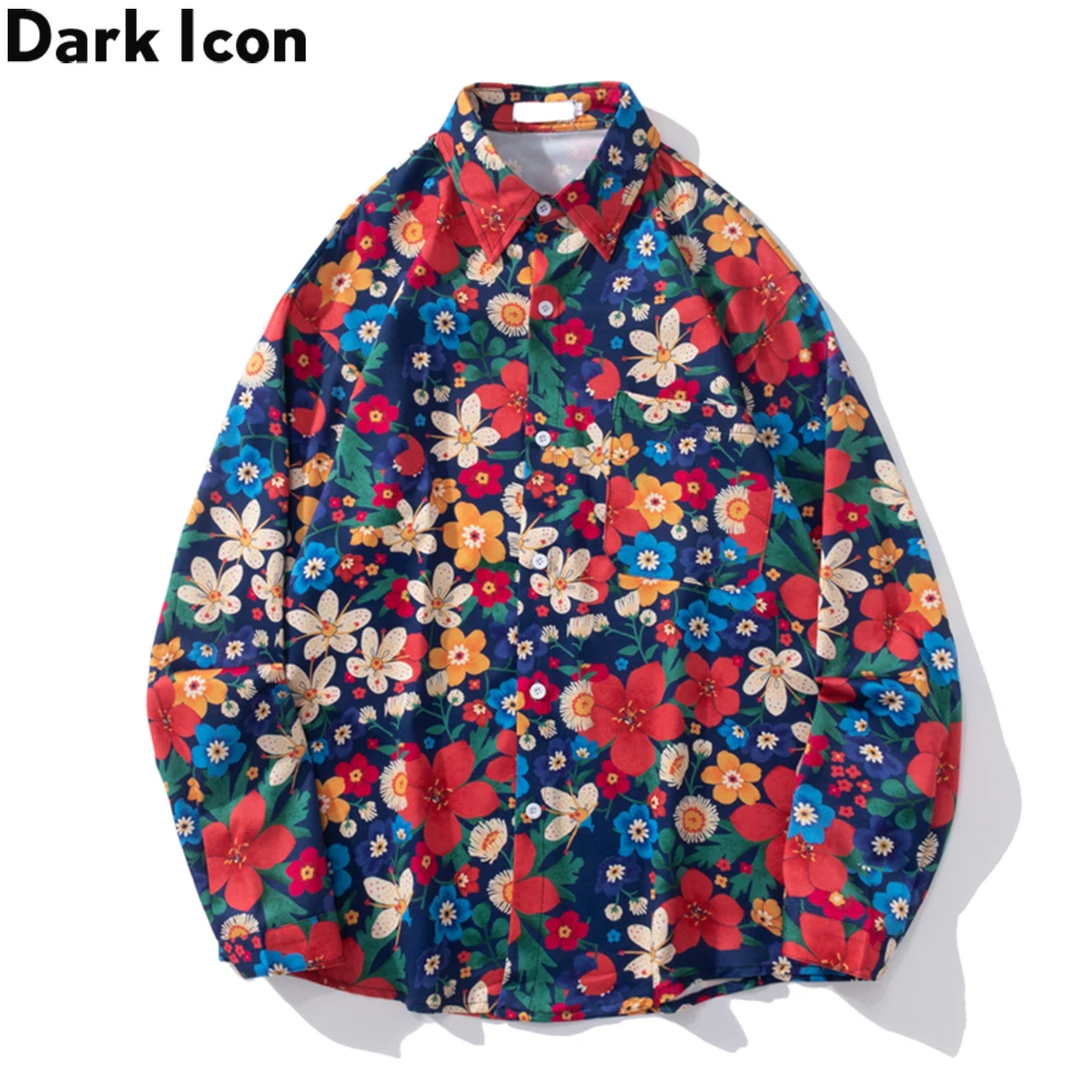 Dark Icon Floral Full Printed Men's Hawaii Shirt Long Sleeve Turn-down Collar Shirts for Man
Dark Icon Floral Full Printed Men's Hawaii Shirt Long Sleeve Turn-down Collar Shirts for Man