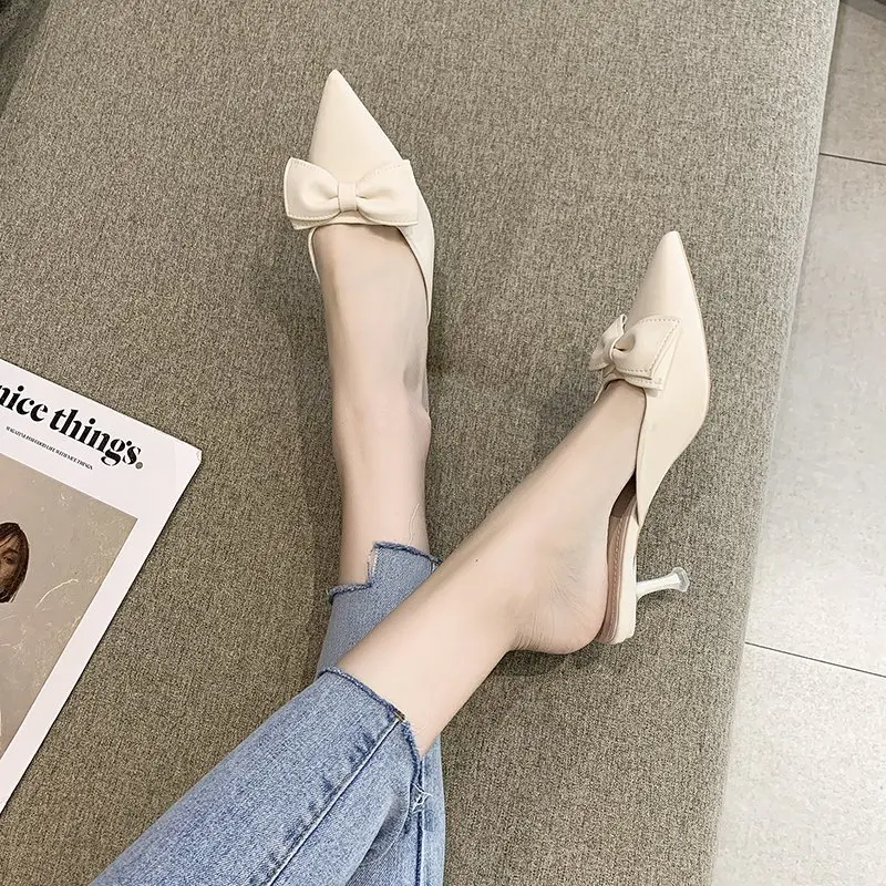 Cover Toe Shoes Woman 2021 Slippers Casual Thin Heels Butterfly-Knot Shallow Pantofle Med Female Mule Luxury Summer New Mules Bu
Cover Toe Shoes Woman 2021 Slippers Casual Thin Heels Butterfly-Knot Shallow Pantofle Med Female Mule Luxury Summer New Mules Bu