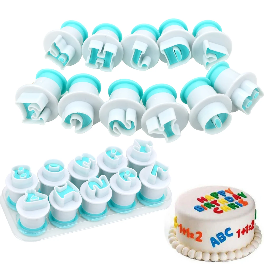 26 pcs/set Fondant Cake Cookie Mold 10 Plastic Plunger Cutter Upper & Lowercase Alphabet Embosser Cutter Capital Letters Tools
26 pcs/set Fondant Cake Cookie Mold 10 Plastic Plunger Cutter Upper & Lowercase Alphabet Embosser Cutter Capital Letters Tools