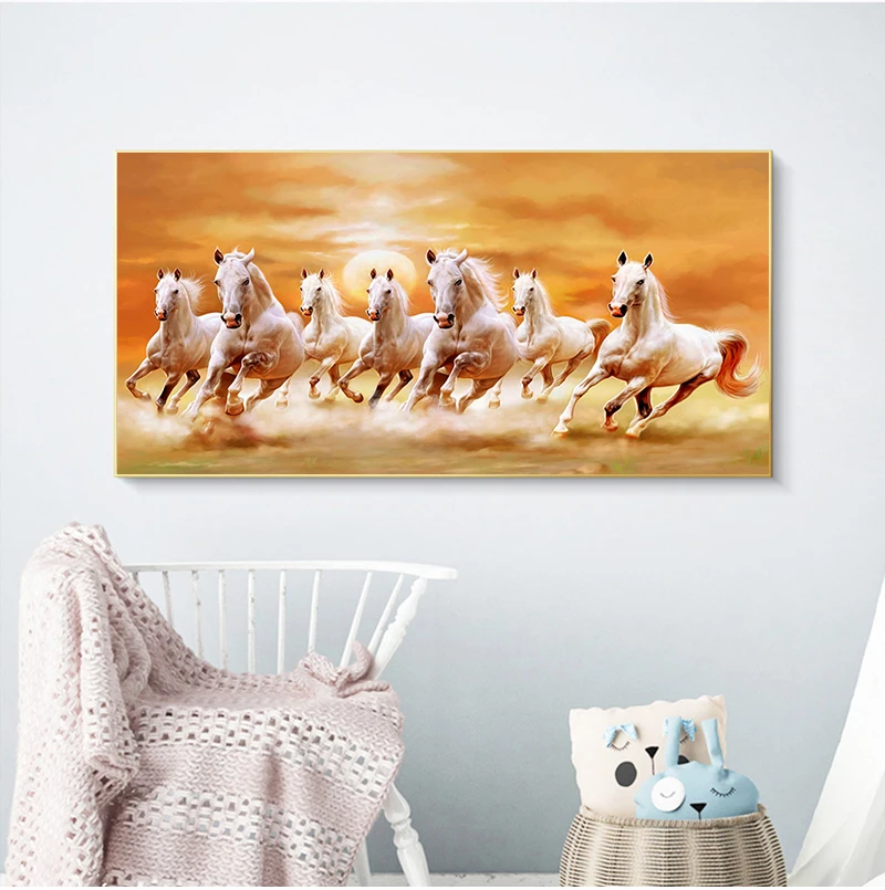 Modern Canvas Painting Seven White Horses Posters Print Wall Art Picture for Living Room Bedroom Decorative Home Decor Big Size
Modern Canvas Painting Seven White Horses Posters Print Wall Art Picture for Living Room Bedroom Decorative Home Decor Big Size