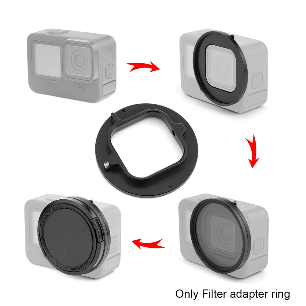 Camera 52mm Practical Accessories Action Camera Converter Filter Adapter Ring UV Lens Accessories For Gopro Hero 10 9
Camera 52mm Practical Accessories Action Camera Converter Filter Adapter Ring UV Lens Accessories For Gopro Hero 10 9