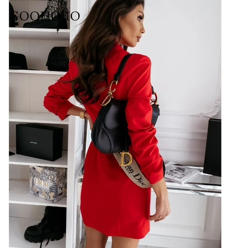 GOOHOJIO 2021 Spring and Autumn New Double breasted women Blazers Long sleeve Blazers for ladies Solid color lapel women Blazers 
GOOHOJIO 2021 Spring and Autumn New Double breasted women Blazers Long sleeve Blazers for ladies Solid color lapel women Blazers