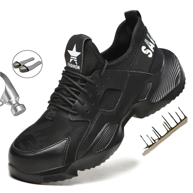 

Мужская безопасная обувь рабочие изоляционные ботинки, стальной носок, непрокалываемые неразрушаемые ботинки, Повседневная рабочая обувь,...