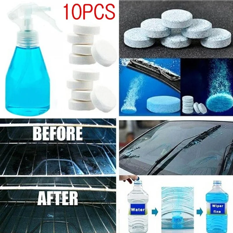 

10pcs/lot Multifunctional Effervescent Spray Cleaner Wiper Home Cleaning Concentrate Tablets Toilet Floor Stains Cleaning