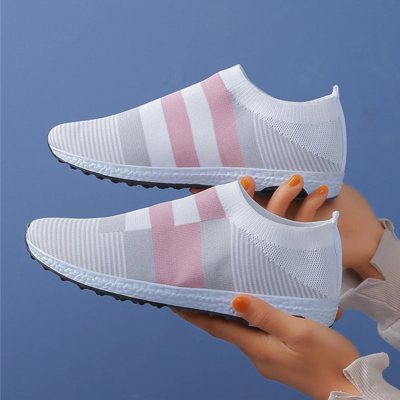 Women's Sports Shoes Printed Sports Shoes Flat Knitted Women's Vulcanized Sports Shoes Breathable Running Shoes Plus Yards 43
Women's Sports Shoes Printed Sports Shoes Flat Knitted Women's Vulcanized Sports Shoes Breathable Running Shoes Plus Yards 43