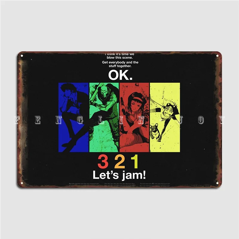Anime Cowboy Bebop Metal Plaque Poster Painting Décor Party Club Designing Tin Sign Poster
Anime Cowboy Bebop Metal Plaque Poster Painting Décor Party Club Designing Tin Sign Poster