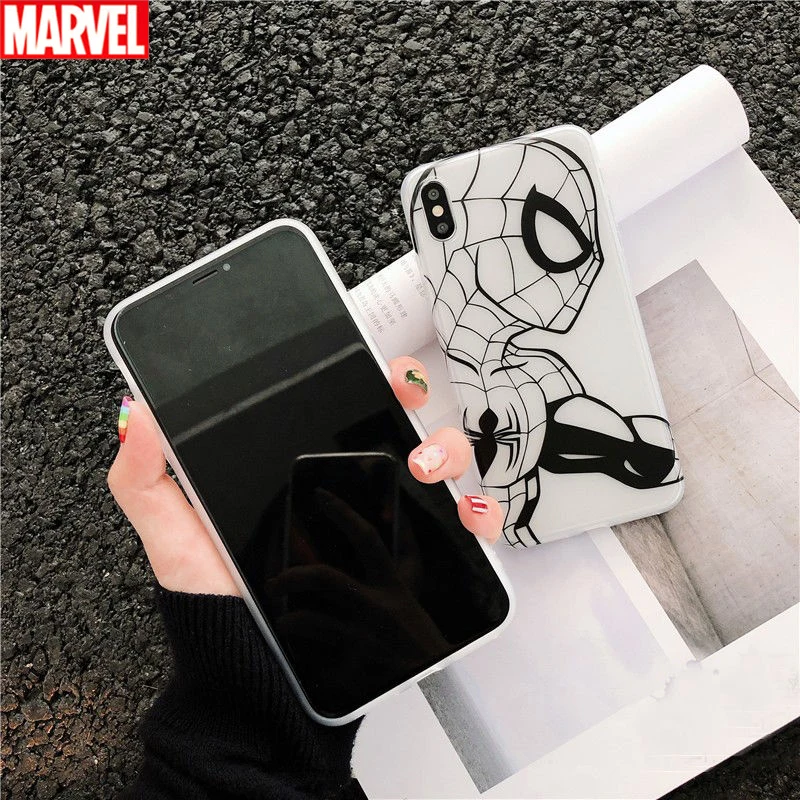 Героями комиксов Марвел Железный человек Человек паук из термопластика Чехол
