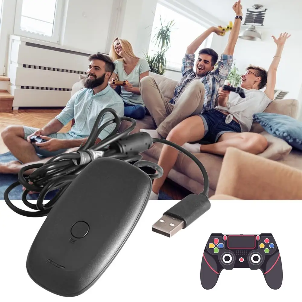 Для Xbox 360 беспроводной геймпад ПК адаптер USB приемник поддерживает систему Win7/8/10