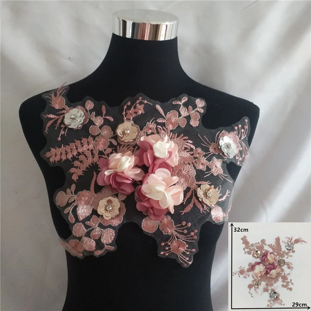 Sequined Lace Three-Dimensional Simulation Flower DIY Corsage Lace Neckline Applique Dress Accessories
Sequined Lace Three-Dimensional Simulation Flower DIY Corsage Lace Neckline Applique Dress Accessories