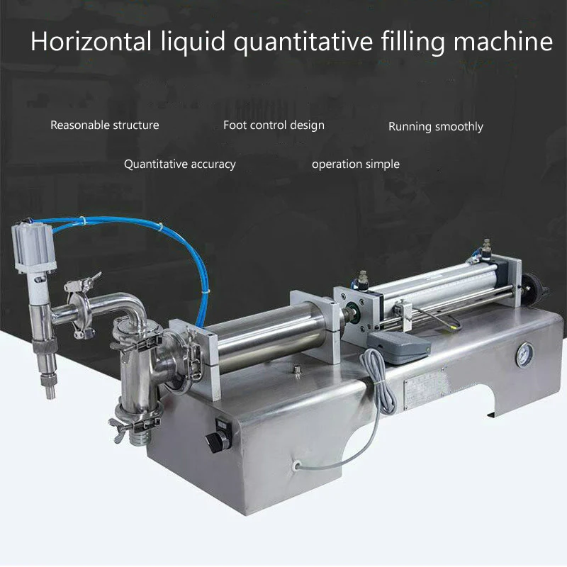 Разливочная машина с одной головкой Пневматический поршневой жидкий