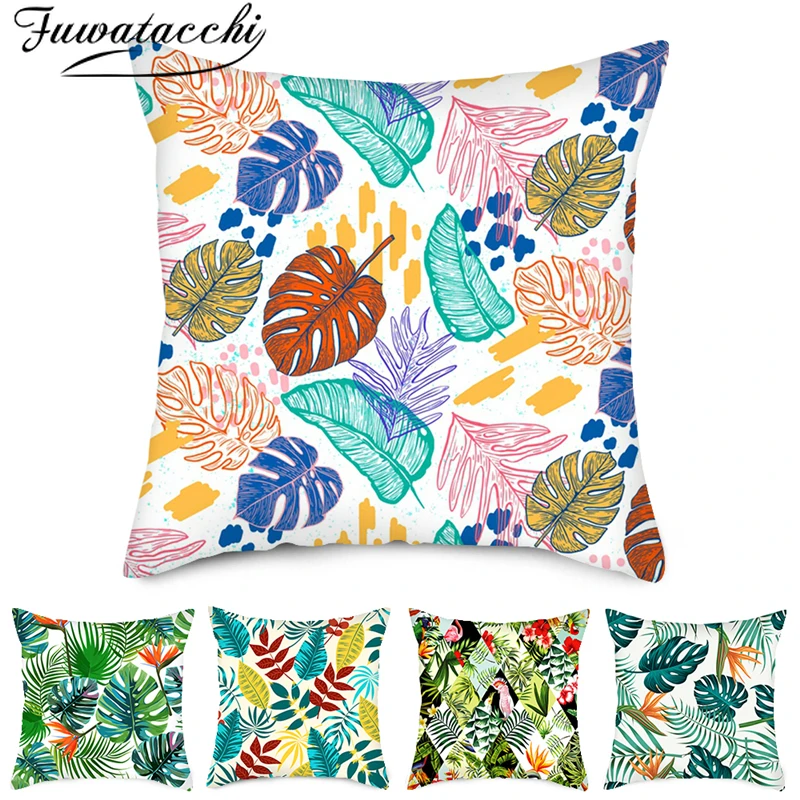 Fuwatacchi Linen Cushion Cover Green Plant Colorful Leaves Pillow Cover for Home Chair Sofa Decorative Pillowcases 45x45 Cm
Fuwatacchi Linen Cushion Cover Green Plant Colorful Leaves Pillow Cover for Home Chair Sofa Decorative Pillowcases 45x45 Cm