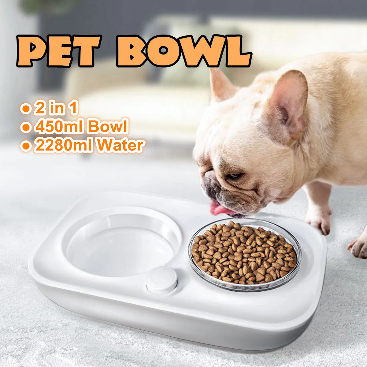 2280ml Double Dog Bowl Pet Feeding Station ABS 2 in 1 Automatic Water Dispenser Food Bowls Feeder Solution for Dogs Cat Supplies
2280ml Double Dog Bowl Pet Feeding Station ABS 2 in 1 Automatic Water Dispenser Food Bowls Feeder Solution for Dogs Cat Supplies