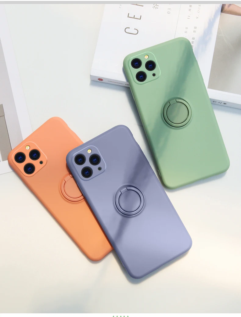 For iPhone 11 12 13 mini Pro Max XS X XR 7 8 6 6S Plus Stand Ring Shockproof Case Cover Soft Liquid Silicone Phone Case
For iPhone 11 12 13 mini Pro Max XS X XR 7 8 6 6S Plus Stand Ring Shockproof Case Cover Soft Liquid Silicone Phone Case