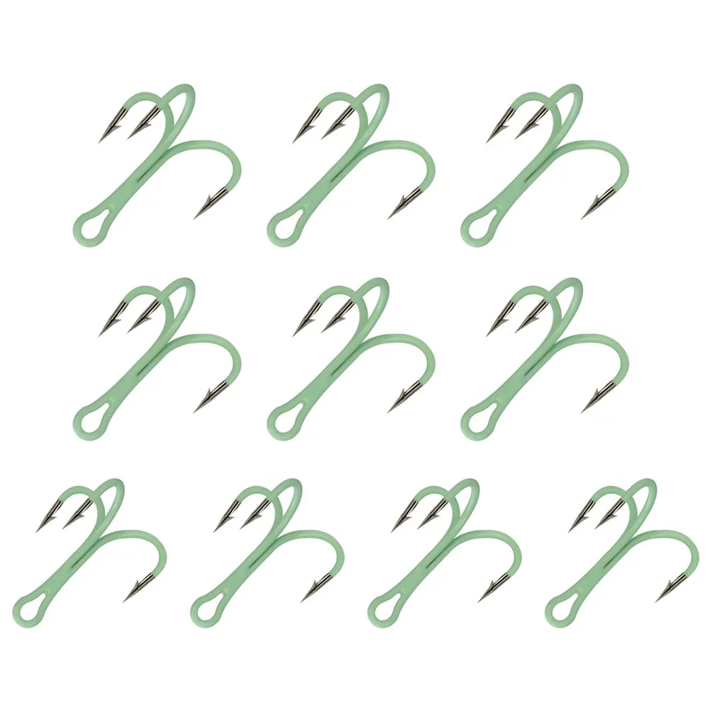 10pcs Fishing Treble Hooks Glow In Night Luminous High Carbon Steel FishHook Sharp Fish Lures Hook Tackle Pesca Iscas Tools
10pcs Fishing Treble Hooks Glow In Night Luminous High Carbon Steel FishHook Sharp Fish Lures Hook Tackle Pesca Iscas Tools