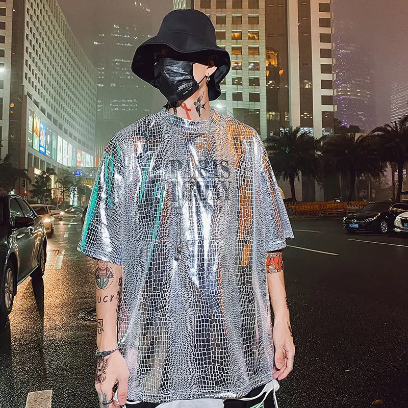 Spring and Autumn PU Leather Gold Bright Leather Face Stand Collar Three-quarter Sleeves Sun Protection Jacket Men's Thin Jacket
Spring and Autumn PU Leather Gold Bright Leather Face Stand Collar Three-quarter Sleeves Sun Protection Jacket Men's Thin Jacket