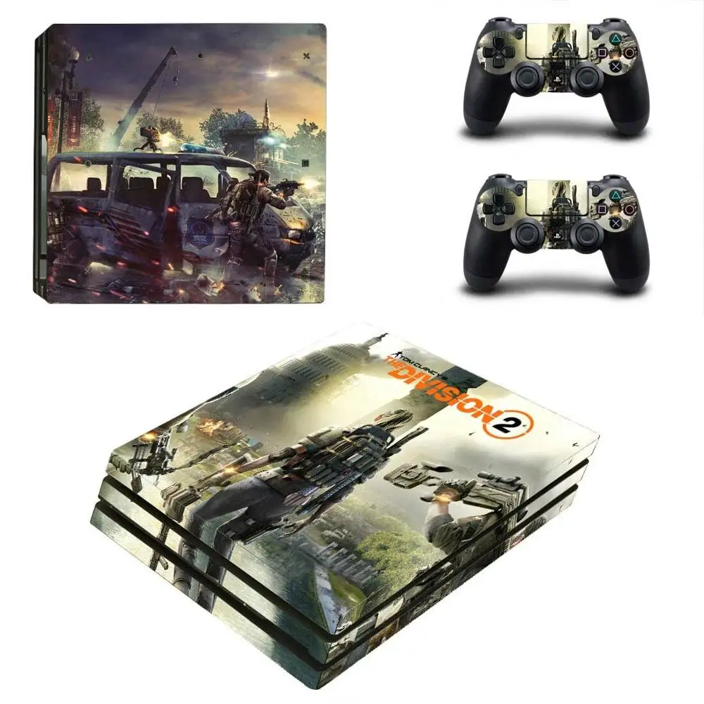 Наклейка Tom Clancy's The Division 2 PS4 Pro s PS 4 виниловое покрытие наклеивающиеся Переводные