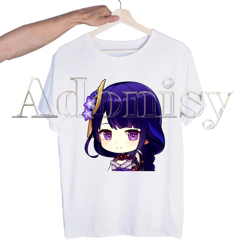 Genshin Impact Raiden Harajuku Man T Shirts Tees Shirt Tops Design Short-Sleeved Aesthetic Anime T Shirt
Genshin Impact Raiden Harajuku Man T Shirts Tees Shirt Tops Design Short-Sleeved Aesthetic Anime T Shirt