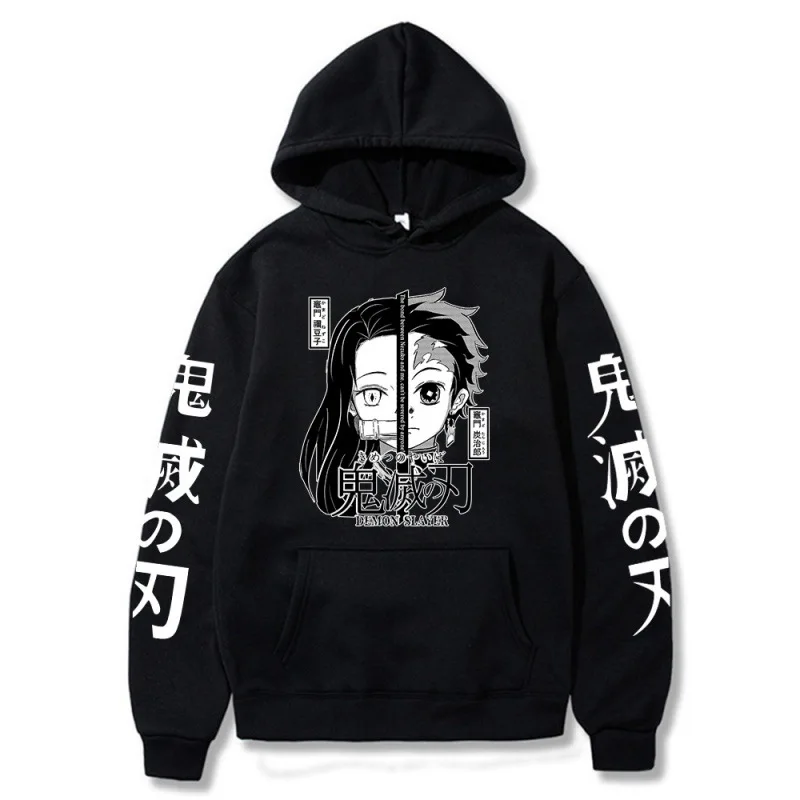 Demon Slayer Hoodies Men's Tanjirou and Nezuko Graphics Hoodie Sweatshirt Casual Hooded Male Pullovers Men Clothes Plus Size
Demon Slayer Hoodies Men's Tanjirou and Nezuko Graphics Hoodie Sweatshirt Casual Hooded Male Pullovers Men Clothes Plus Size
