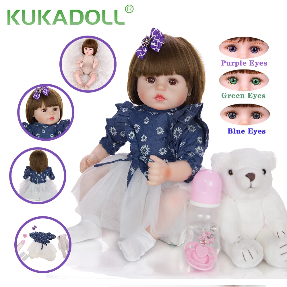 Кукла KUKADOLL, 18 дюймов, кукла для новорожденных, ткань, Реалистичная, Bebe Reborn Menina, милая кукла-девочка, подарок на день детей, Playmate
Кукла KUKADOLL, 18 дюймов, кукла для новорожденных, ткань, Реалистичная, Bebe Reborn Menina, милая кукла-девочка, подарок на день детей, Playmate
