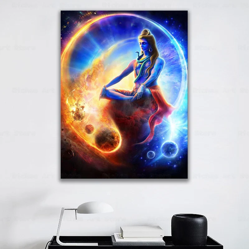 

Lord Shiva Canvas Art Wall Paintings Home Decor Hindu Gods Modern Wall Posters and Prints Hinduism Cuadros Art Wall Pictures